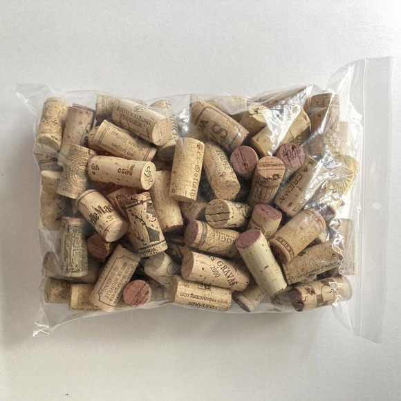 Lot of 100 Wine Corks All Real Cork * No champagne or synthetics Crafting Corks - Picture 4 of 6